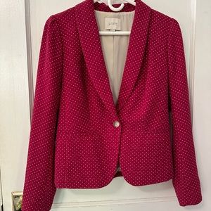 Loft polka dot blazer